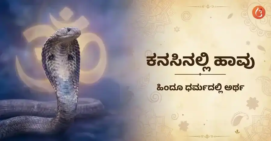 Meaning of seeing snakes in a dream according to Hindu Swapna Shastra.