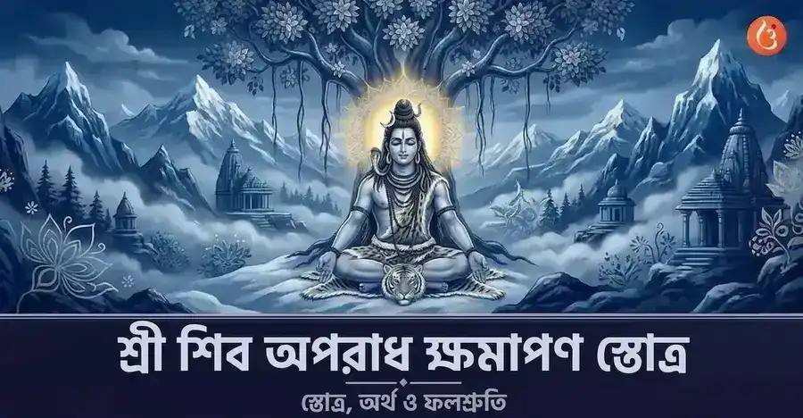 ভগবান শিব ধ্যানমগ্ন মুদ্রায়, করুণাময় রূপে।