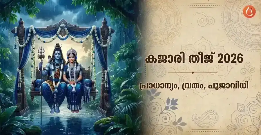Goddess Parvati and Lord Shiva during Teej