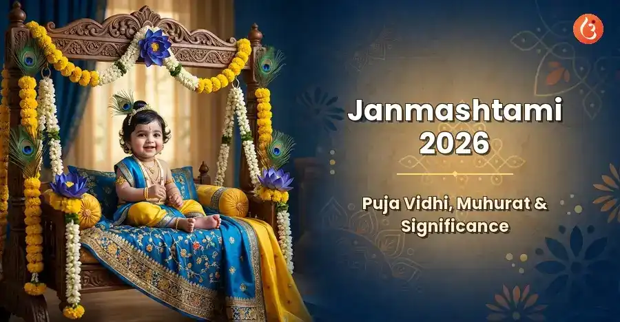 Lord Krishna as a child, celebrating Janmashtami
