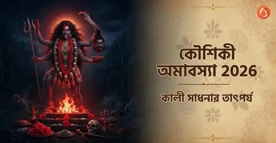 দেবী কালীর উগ্র রূপ, কৌশিকী অমাবস্যার প্রতীক।