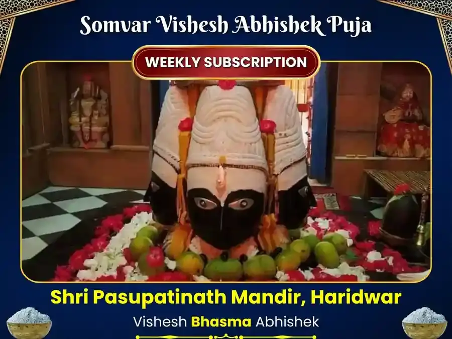Somvar Vishesh Pashupatinath Mandir Haridwar Weekly Bhasma Daan Seva - Utsav Puja