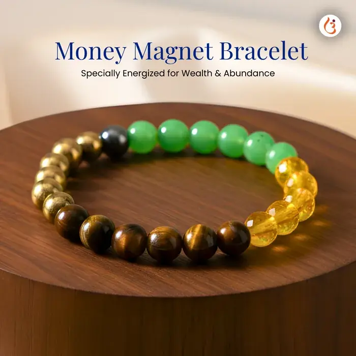 Energized Money Magnet Bracelet for immense wealth, success & fortune