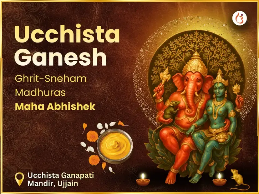 Ucchista Ganpati Tantrik Ghrit-Sneham Madhuras Maha Abhishek - Utsav Puja