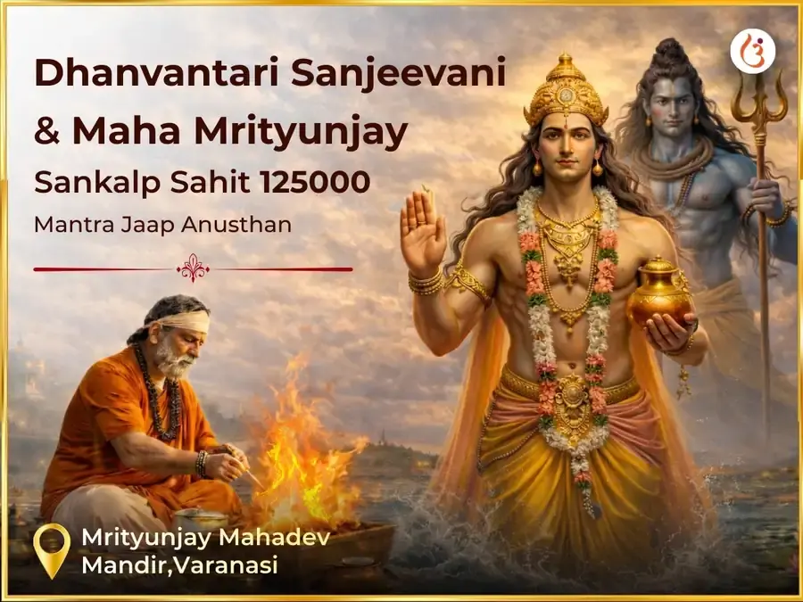 Dhanvantari Sanjeevani & Maha Mrityunjay Sankalp Sahit 1,25,000 Mantra Jaap Anusthan - Utsav Puja