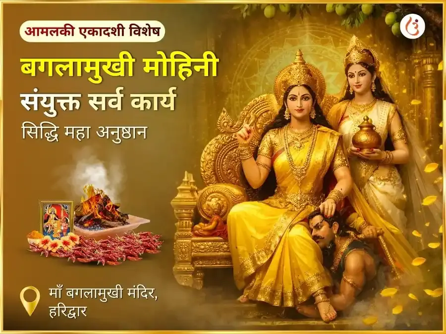 माँ बगलामुखी मोहिनी संयुक्त सर्व कार्य सिद्धि महा अनुष्ठान - Utsav Puja