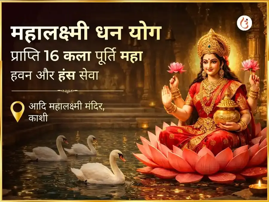 महालक्ष्मी धन योग प्राप्ति 16 कला पूर्ति महाहवन एवं हंस सेवा - Utsav Puja