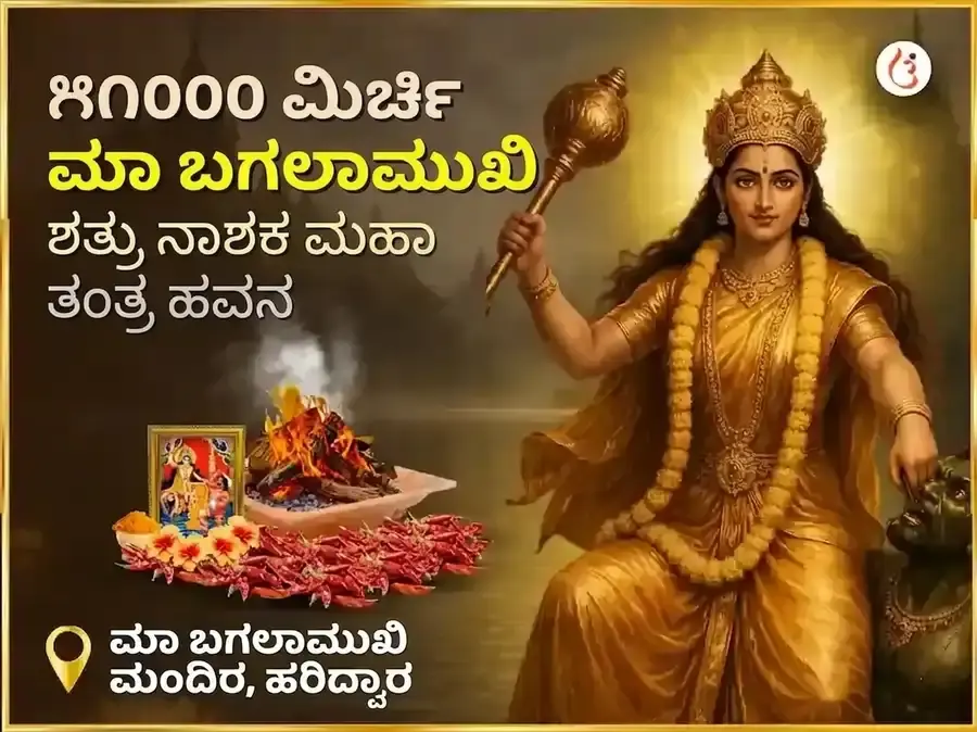 ಮಾ ಬಗಲಾಮುಖಿ ೫೧೦೦೦ ಲಾಲ್ ಮಿರ್ಚಿ ಹವನ - Utsav Puja