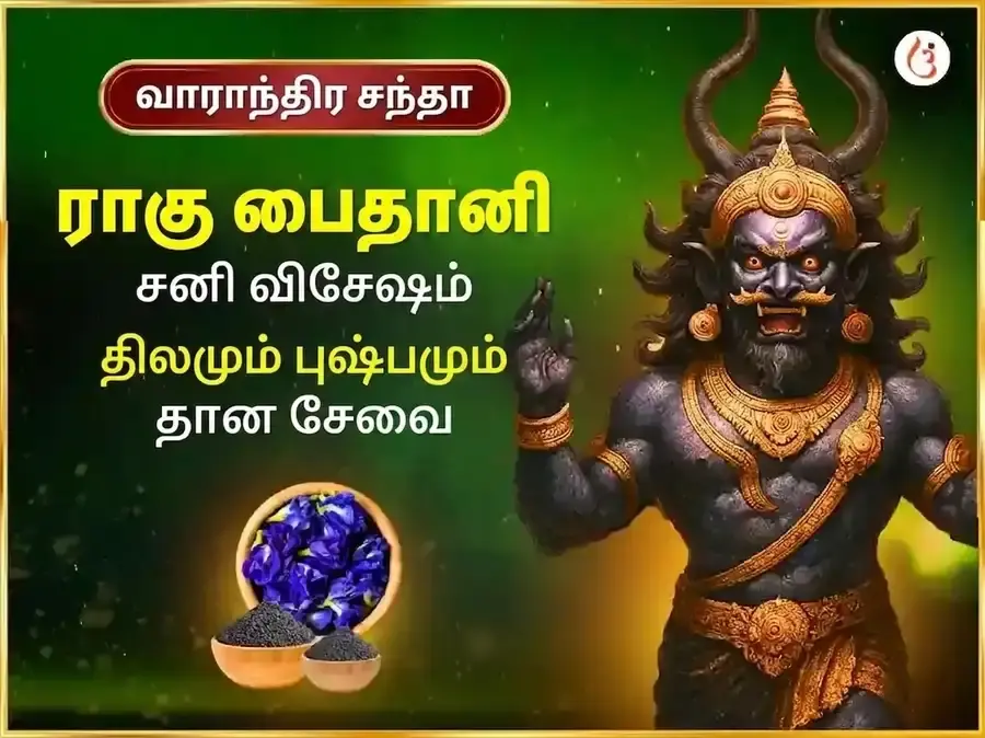 சனிக்கிழமை வாராந்திர ராகு சாந்தி தில் & நீல புஷ்ப அர்ப்பண சேவை - Utsav Puja