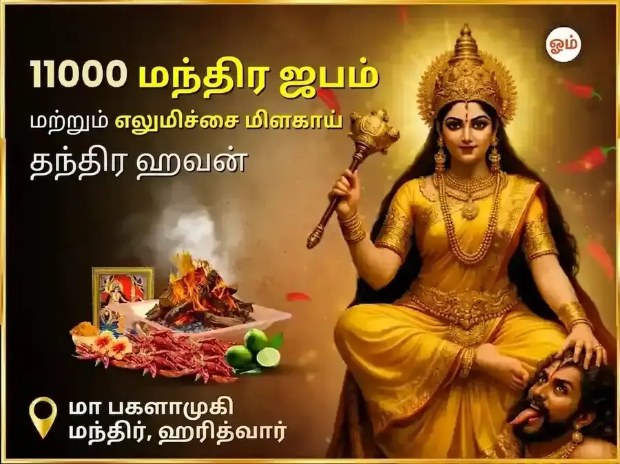 மா பக்ளாமுகி ஸ்வர்ண சம்ரித்தி ஹவன் மற்றும் 11000 மூல மந்திர ஜபம் - Utsav Puja