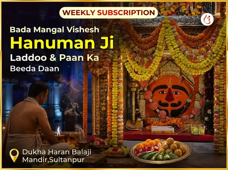 Bada Mangal Visesh Hanumanji Weekly Laddoo & Paan Ka Beeda Daan - Utsav Puja