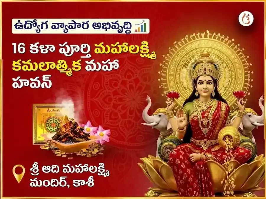 16 కళా పూర్తి మహాలక్ష్మి కమలాత్మిక మహా హవనం - Utsav Puja