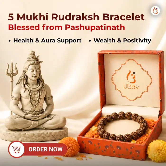 Energized 5 Mukhi Rudraksh Bracelet (Original Nepali Rudraksha Beads)