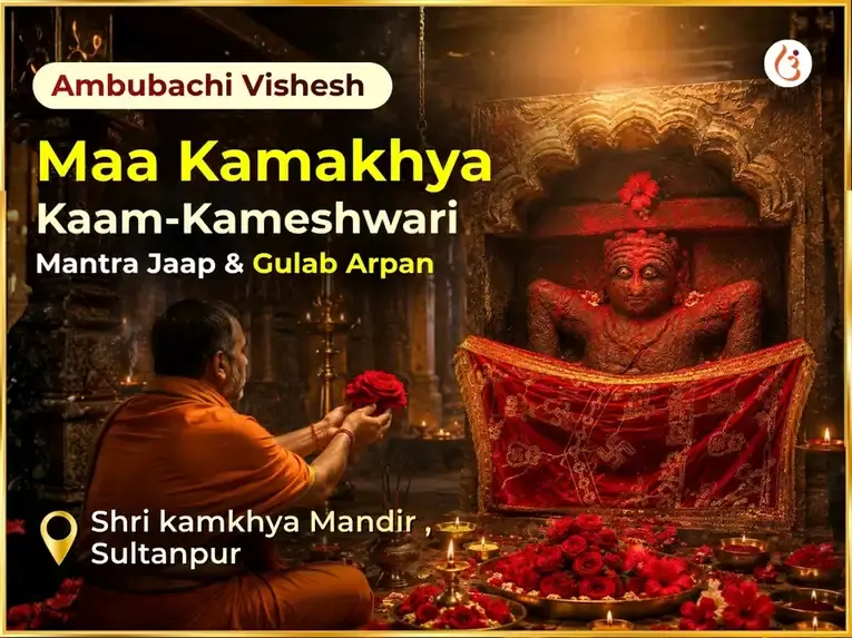 Ambubachi Special Maa Kamakhya Kaam-Kameshwari Mantra Jaap & Gulab Arpan  - Utsav Puja