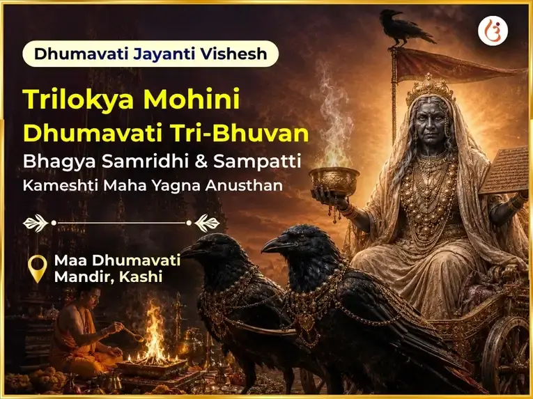 Dhumavati Jayanti Vishesh Trilokya Mohini Dhumavati Tri-Bhuvan Bhagya Samridhi & Sampatti Kameshti Maha Yagna Anusthan - Utsav Puja