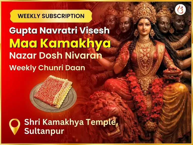 Gupta Navratri Vishesh Maa Kamakhya Nazar Dosh Nivaran Weekly Chunri Daan Seva - Utsav Puja