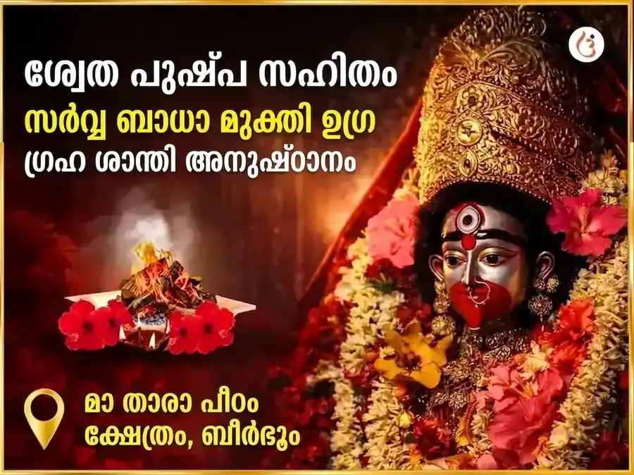 ശ്വേത പുഷ്പ സഹിത സർവ്വ ബാധാ മുക്തി ഉഗ്ര ഗ്രഹ ശാന്തി മഹാനുഷ്ഠാനം - Utsav Puja