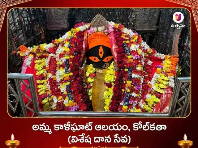 కాళీఘాట్ విశేష మా కాళి వస్త్ర దాన సేవ - Bhet Offering