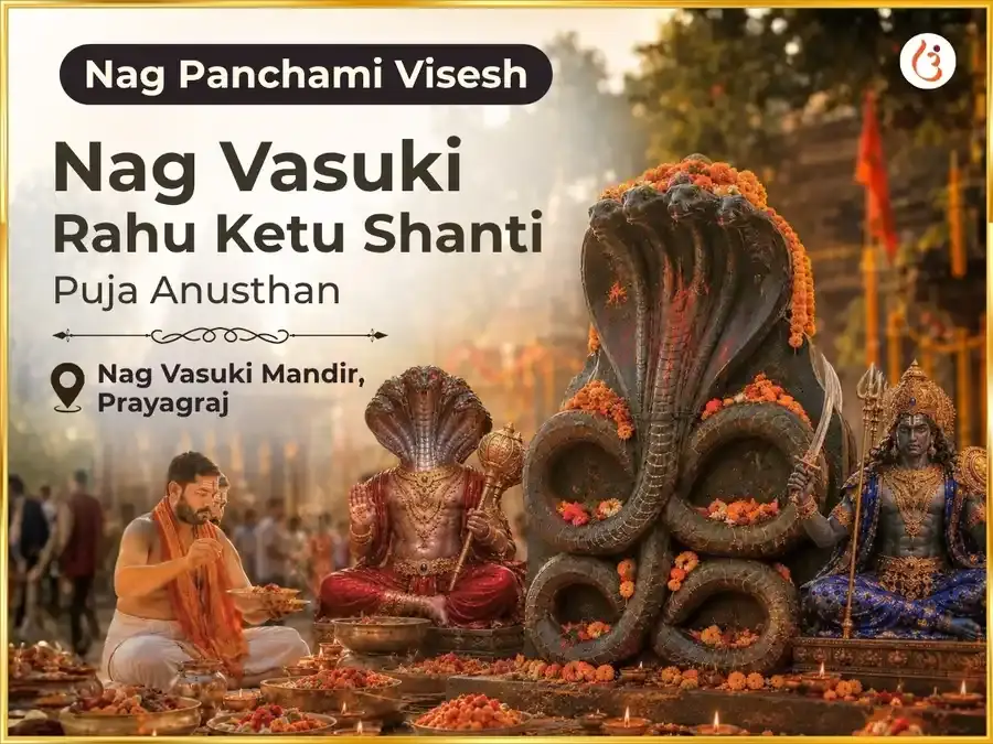 Nag Panchami Vishesh Nagraj Nag Vasuki Mandir Prayagraj Rahu Ketu Shanti Maha Anusthan - Utsav Puja