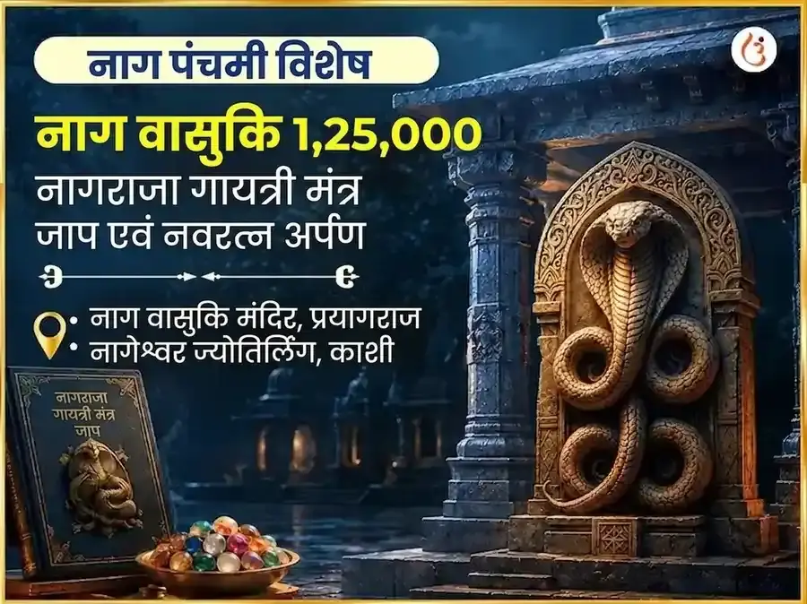 नाग पंचमी विशेष नाग वासुकि 1,25,000 नागराज गायत्री मंत्र जाप और नवरत्न अर्पण - Utsav Puja