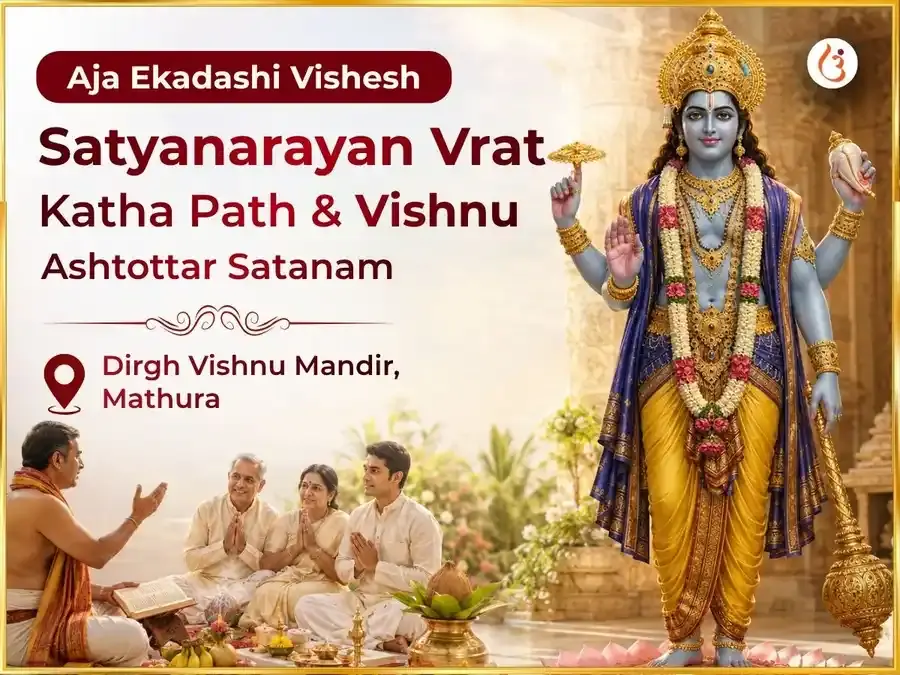 Aja Ekadashi Vishesh Satyanarayan Vrat Katha Path & Vishnu Ashtottar Satanam - Utsav Puja