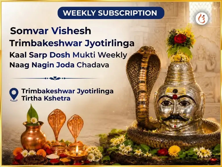 Somvar Vishesh  Trimbakeshwar Jyotrling Weekly Kalsarp Dosh Mukti Naag Nagin Joda Chadava - Utsav Puja