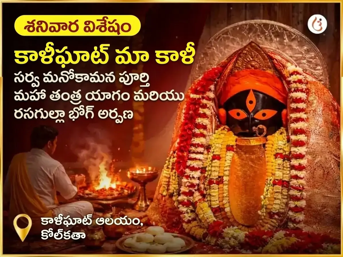 శనివార విశేష కాళీ సర్బో మనోకామ్నా పూర్తి మహా తంత్ర యజ్ఞం మరియు రసగుల్లా భోగ అర్పణ - Utsav Puja