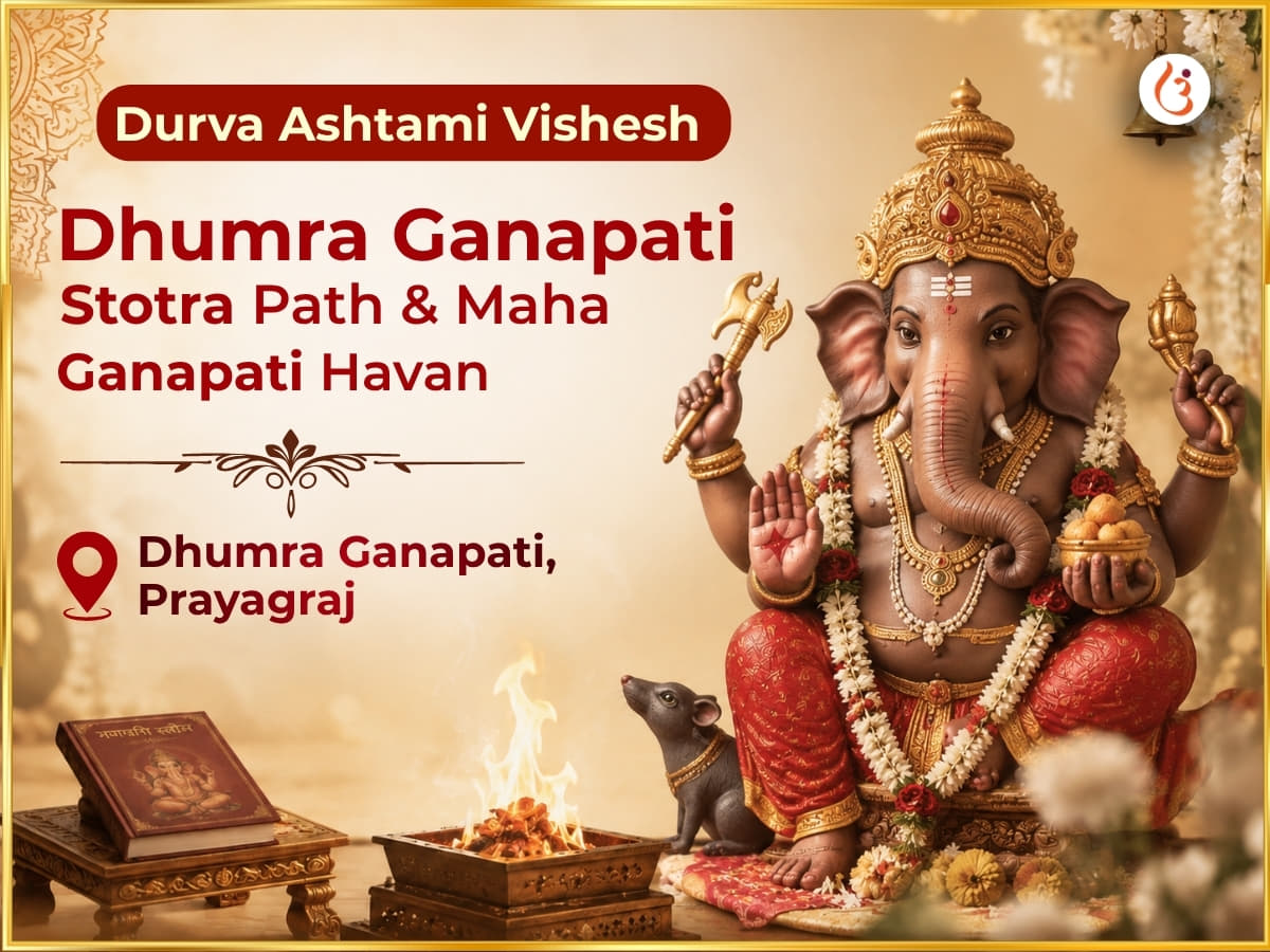 Durva Ashtami Vishesh Dhumra Ganpati  Strota Path &  Maha Ganapati Havan - Utsav Puja