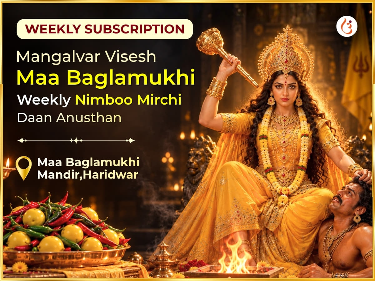 Mangalvar Visesh Maa Baglamukhi Weekly Nimboo Mirchi Daan - Utsav Puja
