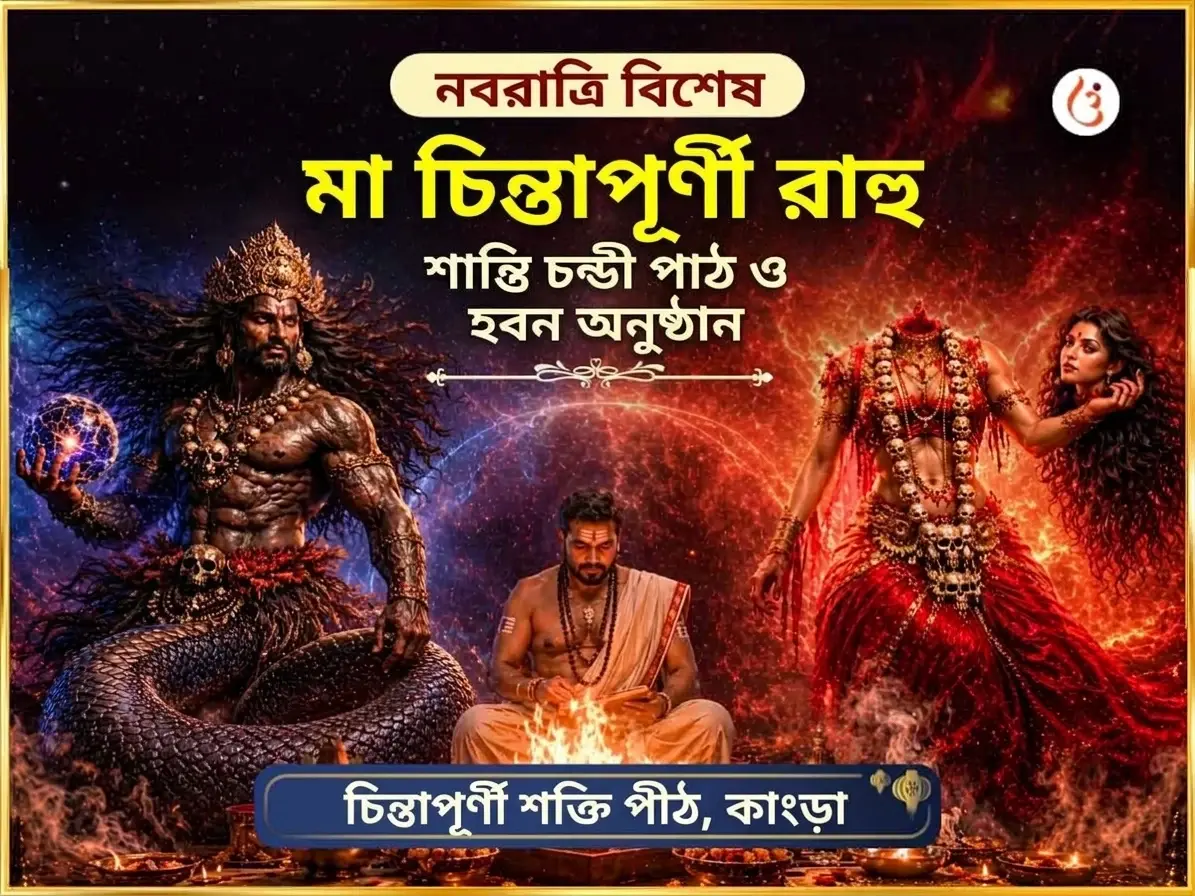 নবরাত্রি বিশেষ মা चिंतপূর্ণী রাহু শান্তি চণ্ডী পাঠ ও হবন - Utsav Puja